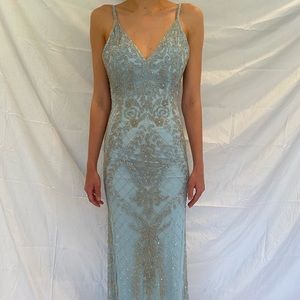 Blue sparkly gown